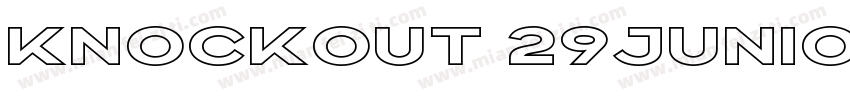knockout 29juniorltweight字体转换